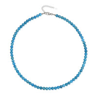 Collier en argent et Apatite bleue