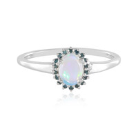 Bague en argent et Opale Welo