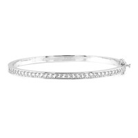 Bracelet en argent et Topaze blanche