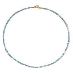 Collier en argent et Fluorite bleue