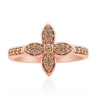 Bague en or et Diamant rose de France SI1 d'Argyle 