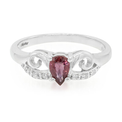 Bague en or et Saphir Padparadscha non chauffé