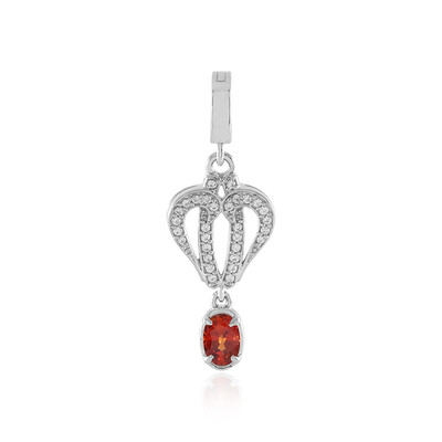Pendentif en argent et Rubis de Tanzanie
