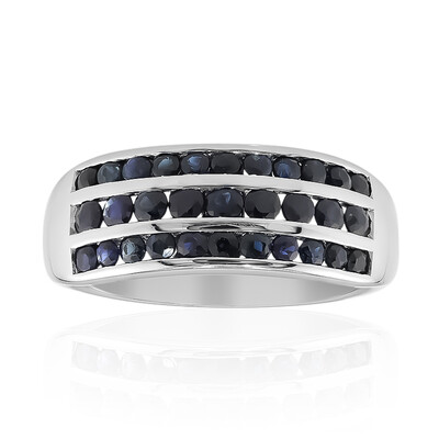 Bague en argent et Saphir de Kanchanaburi