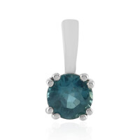 Pendentif en argent et Kyanite bleu pétrole
