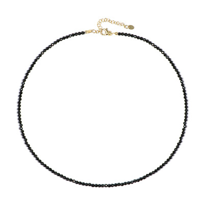 Collier en argent et Spinelle noir