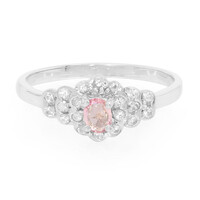 Bague en argent et Saphir parme