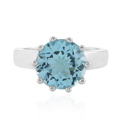 Bague en argent et Topaze bleu ciel