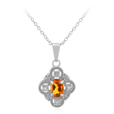 Collier en argent et Citrine Madère