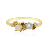 Bague en argent et Topaze blanche