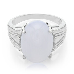 Bague pour homme en argent et Calcédoine de Turquie