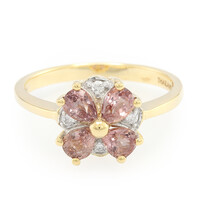 Bague en or et Saphir Padparadscha non chauffé (AMAYANI)
