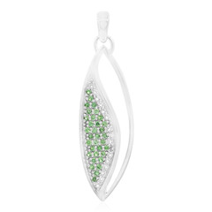 Pendentif en argent et Grenat Tsavorite