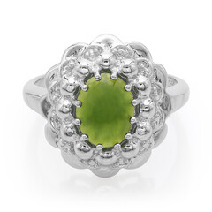 Bague en argent et Chrysoprase impériale