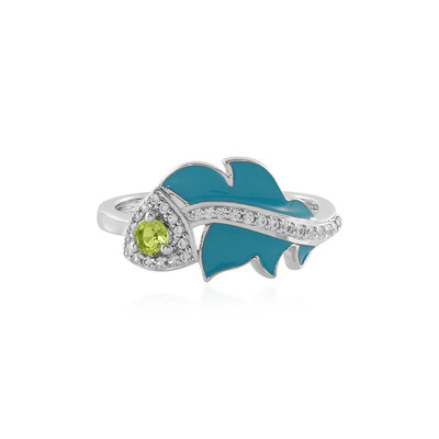 Bague en argent et Péridot