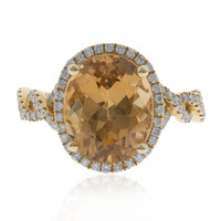 Bague en or et Béryl doré (CIRARI)
