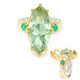 Bague en argent et Améthyste verte (Gems en Vogue)