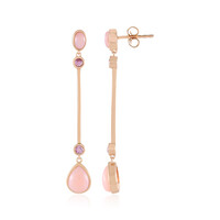 Boucles d'oreilles en argent et Opale du Machu Picchu (KM by Juwelo)