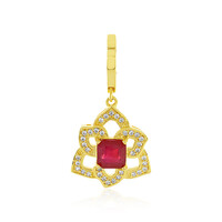 Pendentif en argent et Rubis de Bemainty