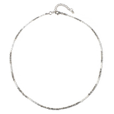 Collier en argent et Diamant couleur argent