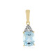 Pendentif en argent et Topaze bleu ciel