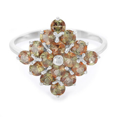Bague en argent et Andalousite