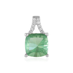 Pendentif en argent et Fluorite verte