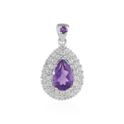 Pendentif en argent et Améthyste de Sibérie