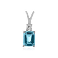 Pendentif en argent et Topaze bleu ciel