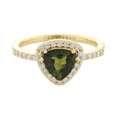 Bague en or et Tourmaline néon du Nigeria (AMAYANI)