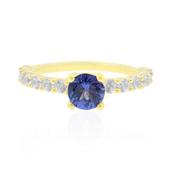 Bague en or et Tanzanite AAA (de Melo)