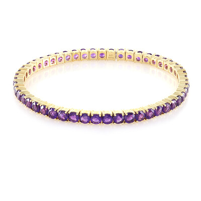 Bracelet en argent et Améthyste de Zambie (M de Luca)