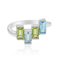Bague en argent et Péridot