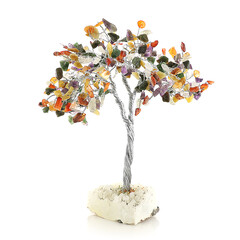 Accessoire en laiton et Quartz blanc