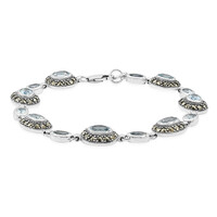 Bracelet en argent et Topaze bleu ciel