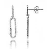 Boucles d'oreilles en or et Diamant SI2 (H) (CIRARI)