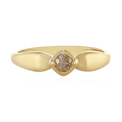 Bague en or et Diamant chocolat I1