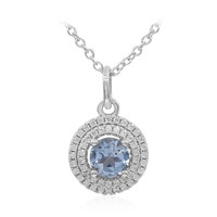 Collier en argent et Topaze bleu ciel
