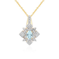 Collier en argent et Aigue-marine