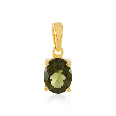 Pendentif en argent et Moldavite
