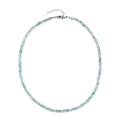 Collier en argent et Larimar