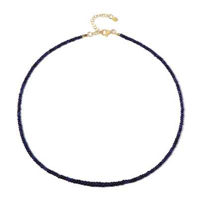 Collier en argent et Saphir bleu de Madagascar