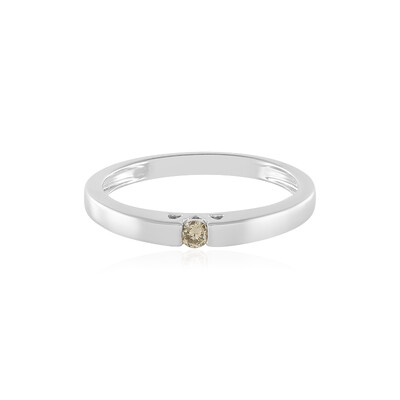 Bague en or et VS2 Diamant Brun
