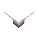 Collier en or et Diamant noir