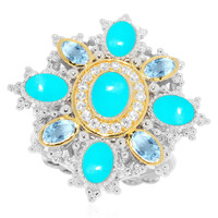Bague en argent et Turquoise Sleeping Beauty (Dallas Prince Designs)
