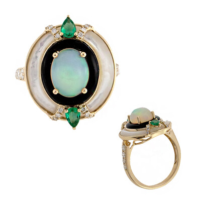 Bague en or et Opale Welo AAA (CIRARI)