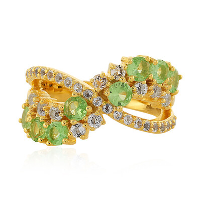 Bague en argent et Grenat Tsavorite