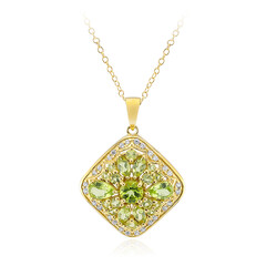 Collier en argent et Péridot de Birmanie