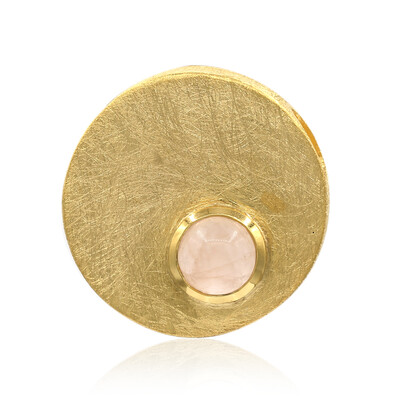 Pendentif en argent et Quartz rose (MONOSONO COLLECTION)