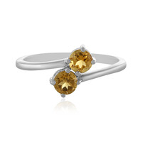 Bague en argent et Citrine